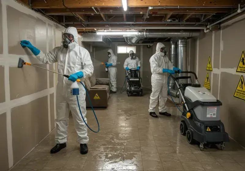 Basement Moisture Removal and Structural Drying process in Frontier County, NE